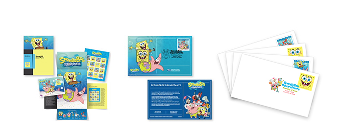 SpongeBob SquarePants Mementos available in The Postal Store.